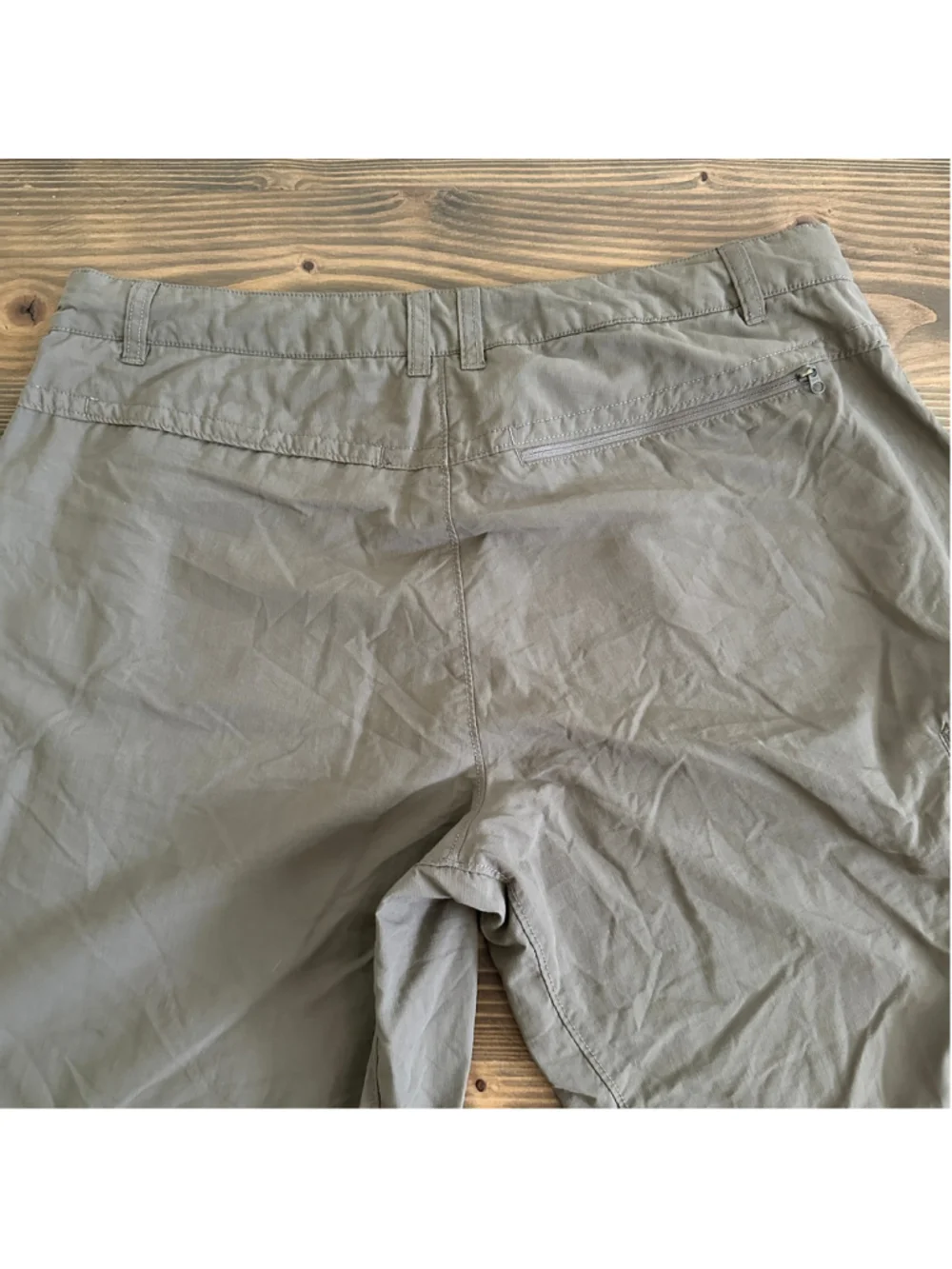 Men's The North Face Shorts Size 36 Gray Flat Front Nylon Hiking Outdoor